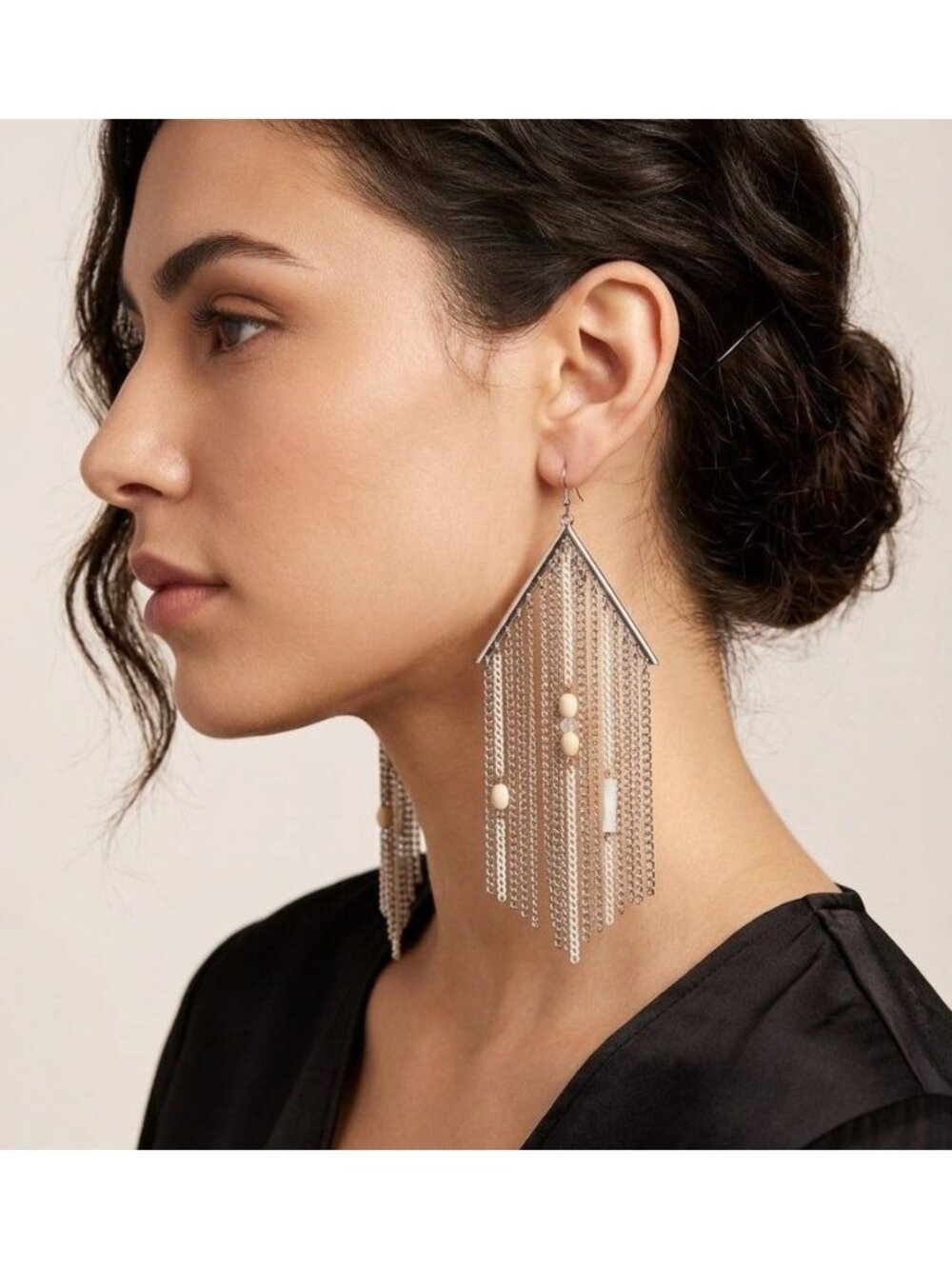 Bohemian-Style Statement Earrings by Lydell NYC